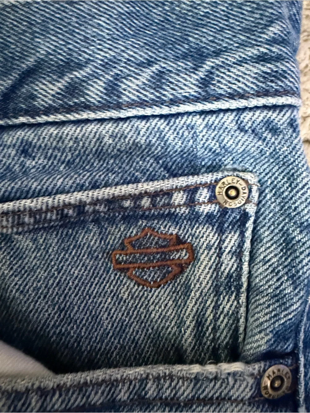 Harley Davidson Men's Blue Straight-leg jeans